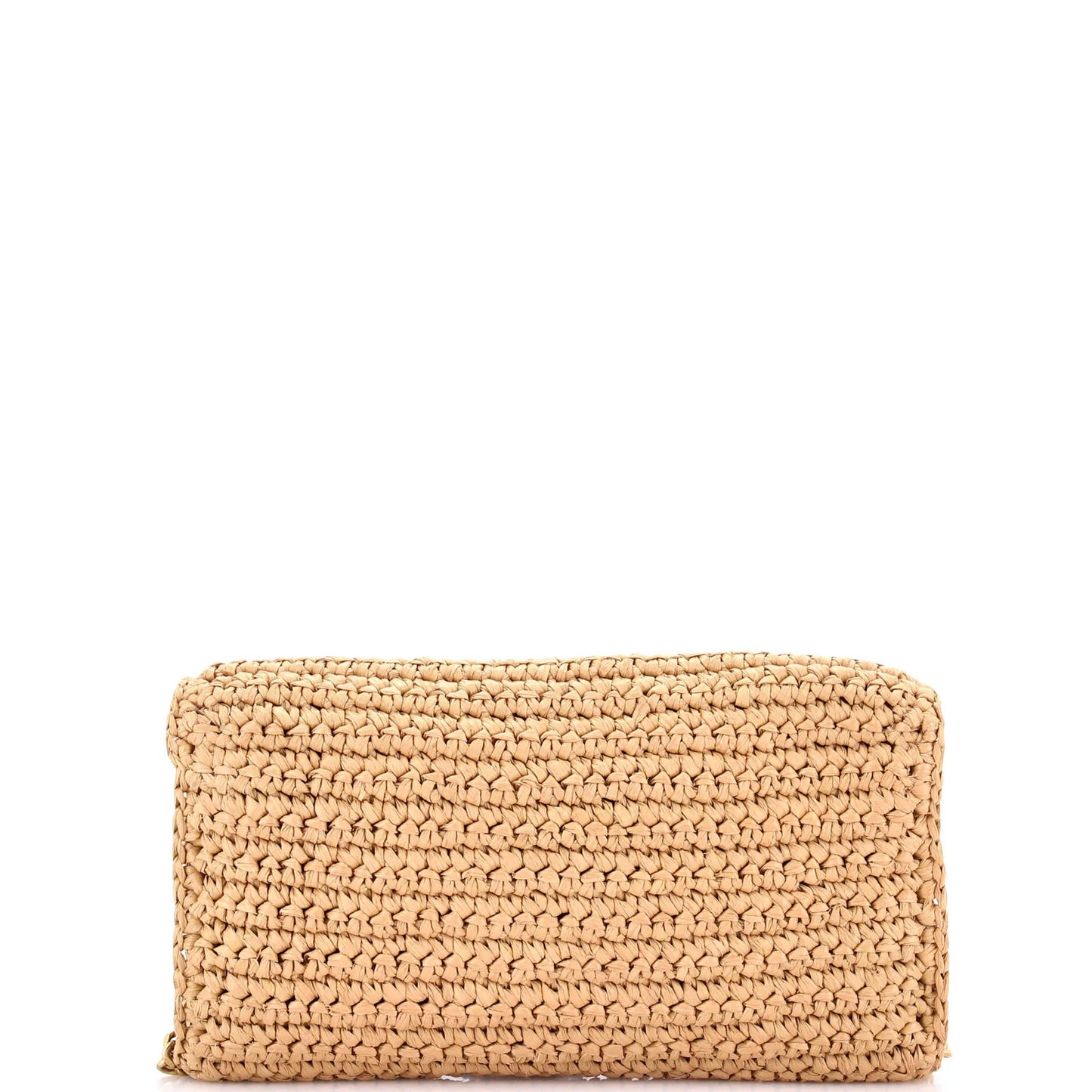 Saint Laurent Kate 99 Tassel Flap Bag Woven Raffia Medium