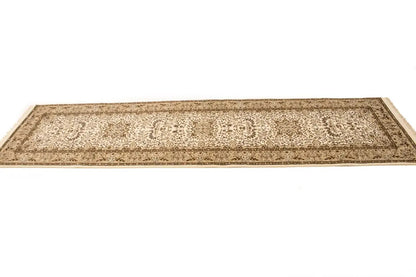 Handmade rug runner oriental kitchen carpet plush classic 3x10 floral kirman
