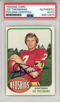 Joe Theismann Autographed 1976 Topps Card #231