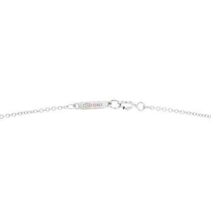 Tiffany & Co. Signature X Pendant Necklace 18K White Gold With Diamonds