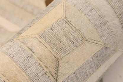 Patchwork Modern Cowhide Leather Rug Contemporary