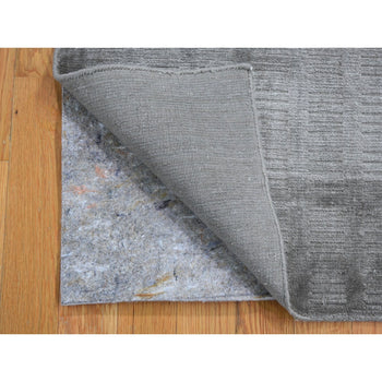 2'X3' Bamboo Silk Modern Tone On Tone Hand Loomed Oriental Rug