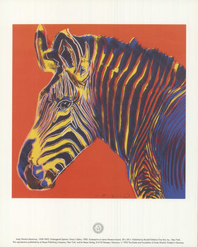 Andy Warhol Endangered Species: Grevy'S Zebra 