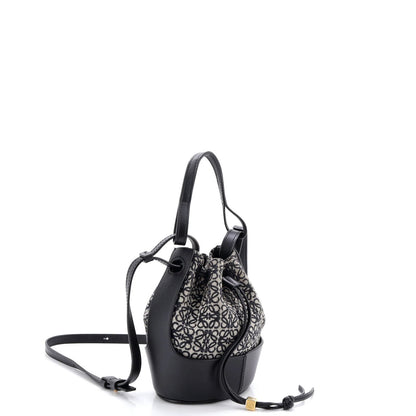 Loewe Balloon Bucket Bag Anagram Canvas And Leather Mini