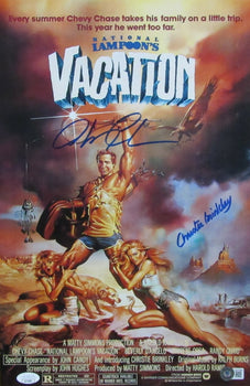 Chevy Chase/Christie Brinkley Dual-Autographed 11X17 Photo 
