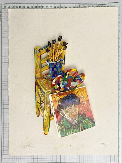 Gerstein David "Vincent Van Gogh II" Papercut 3D Papercut Print