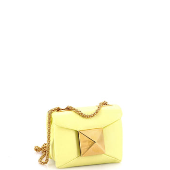 Valentino Garavani One Stud Chain Flap Bag Leather Micro