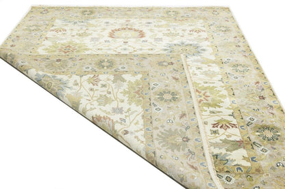 Handmade Osh Chobi Floral Style Peshawar Rug