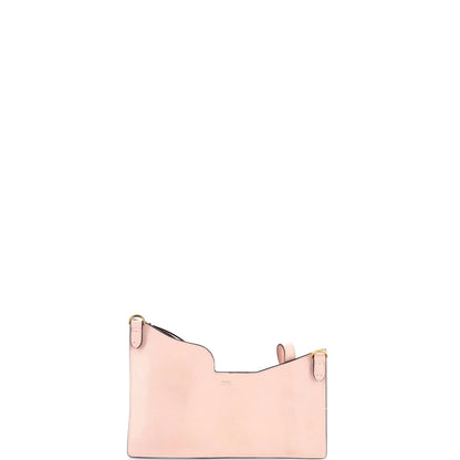 Fendi Bustine 3 Pockets Crossbody Bag Leather And Zucca Coated Canvas Mini