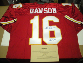 Len Dawson Kansas City Chiefs Hof W/Coa Signed
