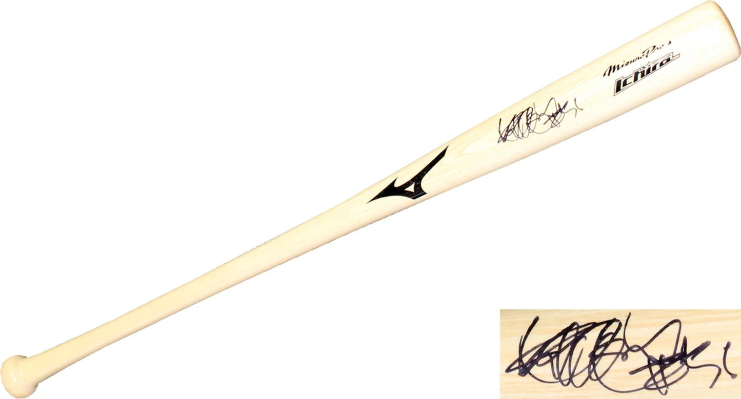 Ichiro Suzuki Autographed Mizuno Ichiro Game Model Bat (Jsa)