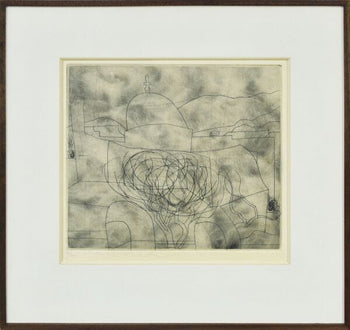 Ben Nicholson Copperplate Print Storm Over Paros