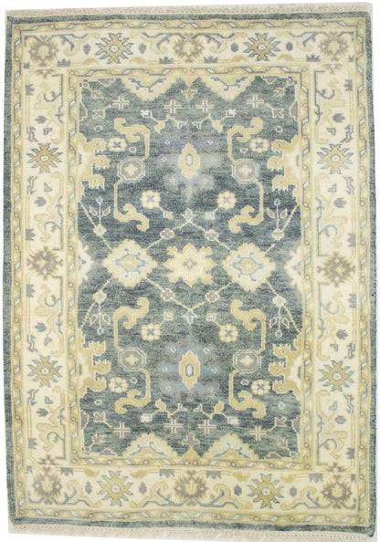 4X6 Ft Handmade Oriental Rug Floral Classic