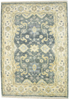 4X6 Ft Handmade Oriental Rug Floral Classic