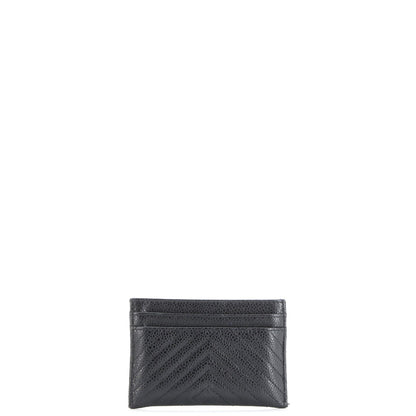 Chanel Boy Card Holder Quilted Caviar