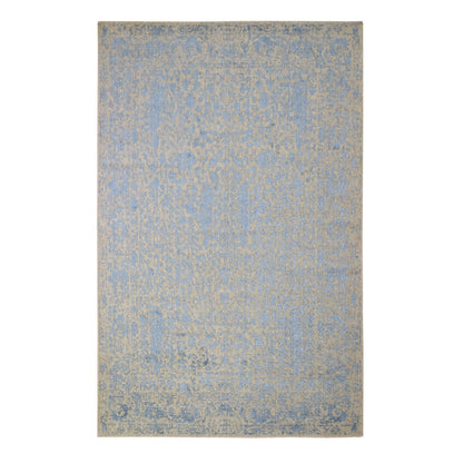 5'10"X9' Jacquard Broken Cypress Tree Design Silken Thick And Plush Rug