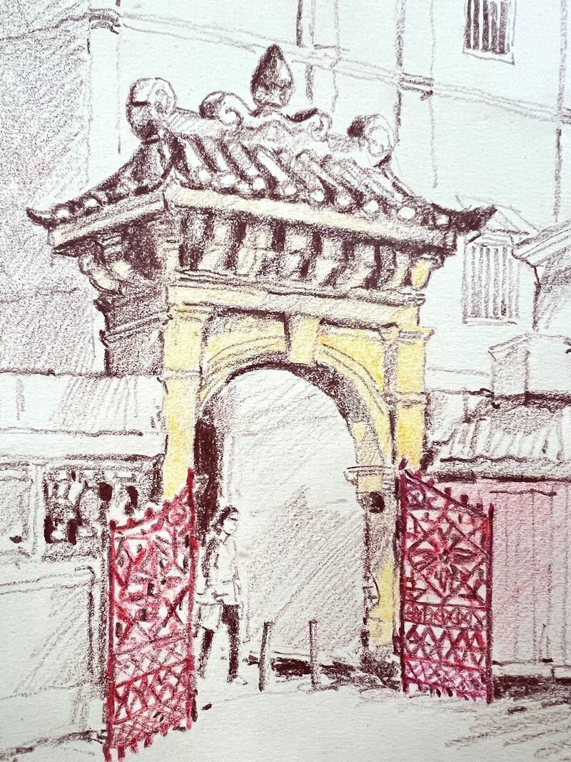 Chin Kon Yit (Selangor, Malaysia) Original Painting Watercolor On Paper Signed