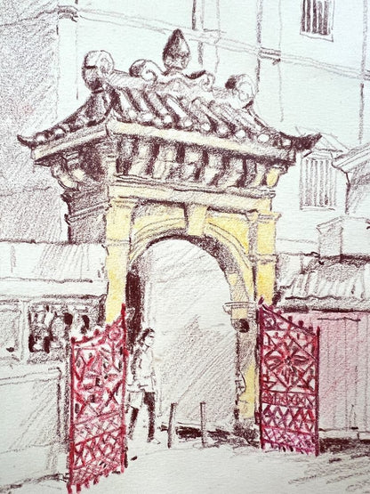 Chin Kon Yit (Selangor, Malaysia) Original Painting Watercolor On Paper Signed