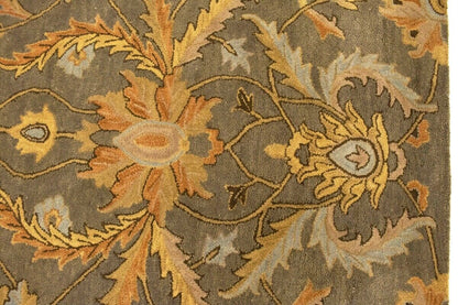 Hand-Tufted Oriental Rug Plush Modern Floral