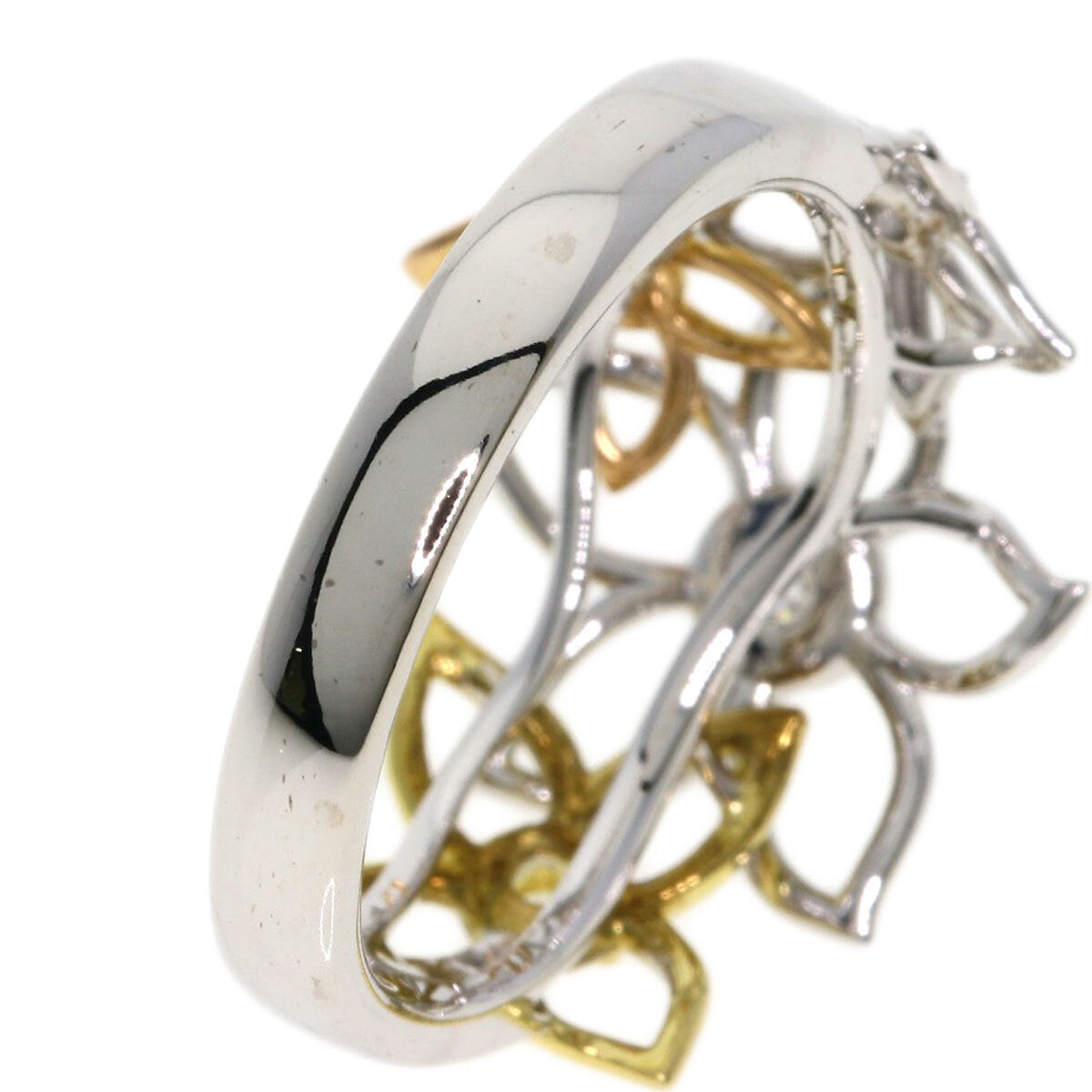 Tasaki   Ring Diamond Flower Motif K18 Yellow
