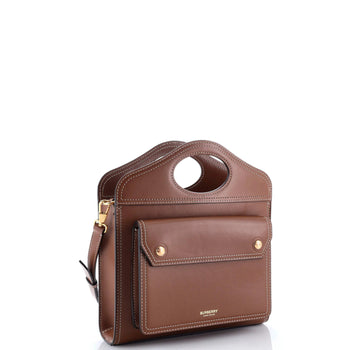 Burberry Pocket Tote Leather Mini