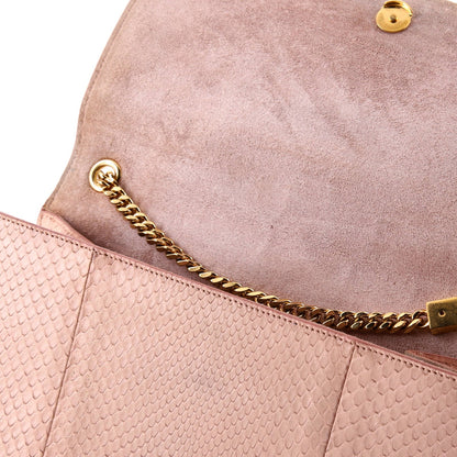 Saint Laurent Classic Monogram Tassel Crossbody Bag Python Medium