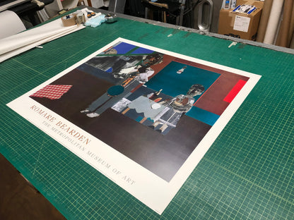 Romare Bearden The Woodshed " Poster African American Multicolor B