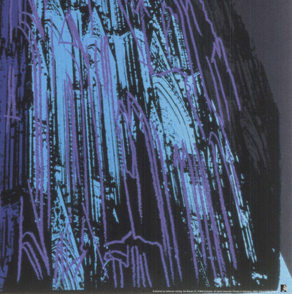 Andy Warhol Koln Cathedral Blue " Poster Pop Art Blue Black T