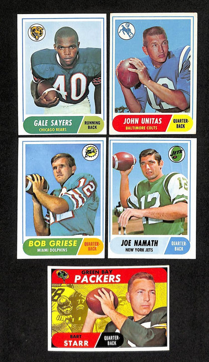 1968 Topps Football Card Complete Set (1-219)