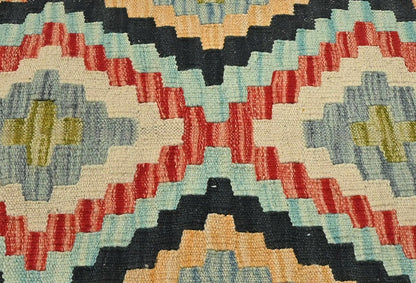 Reversible 2X3 Kilim Flat-Woven Oriental Rug Small Decor for Bedroom Bathroom