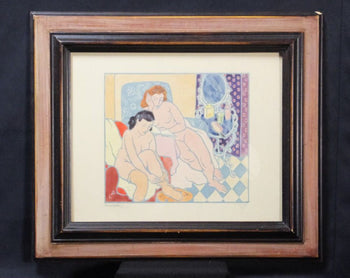Clment Serveau 1945 Signed Color Woodcut 