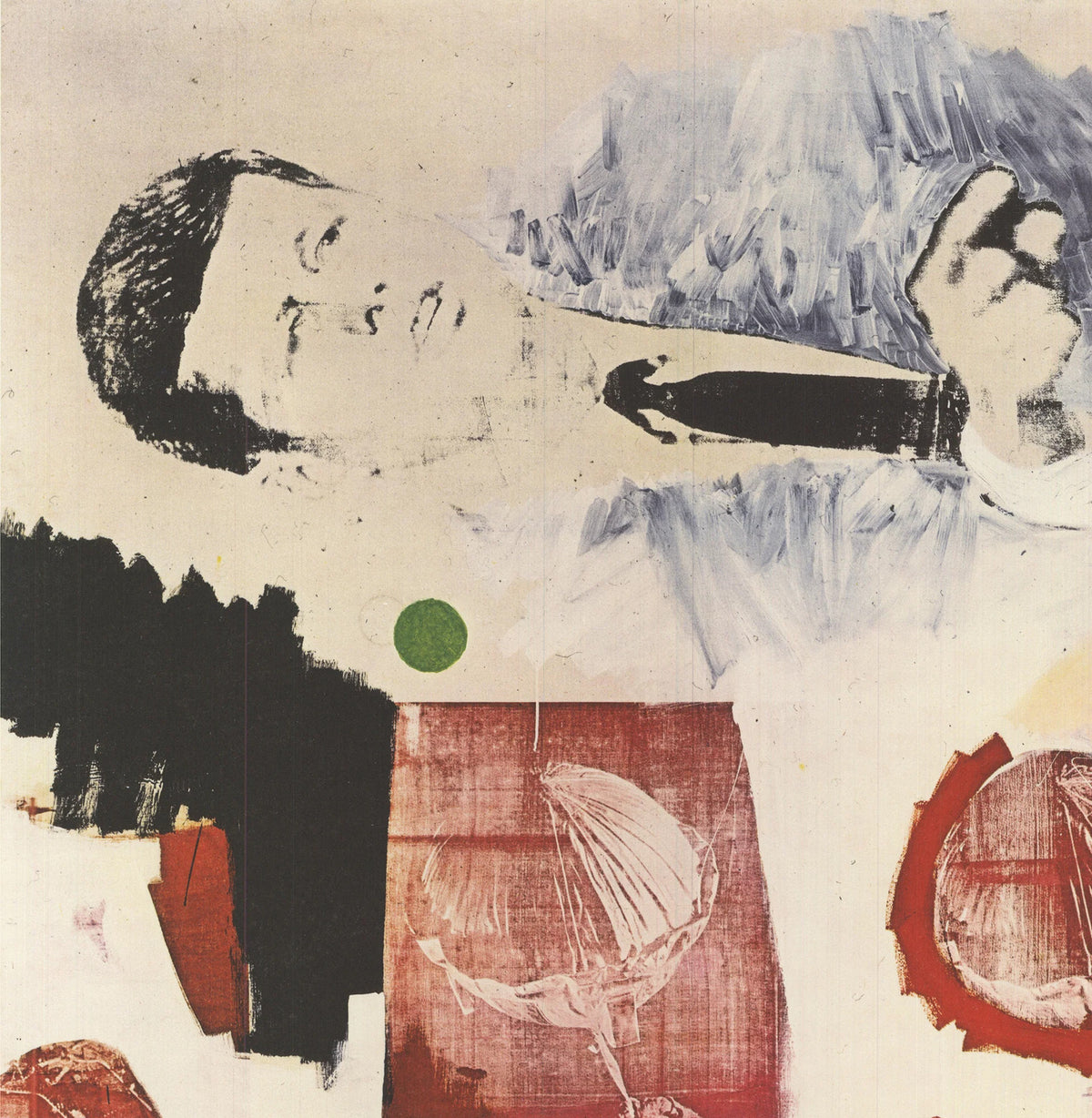 RAUSCHENBERG Quote 19.75" x 15.75" Offset Lithograph 1990 Pop Art
