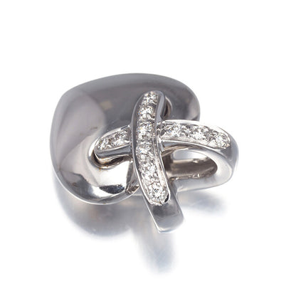 Chaumet Pendant Liens Heart Diamond 18K 750 White Gold