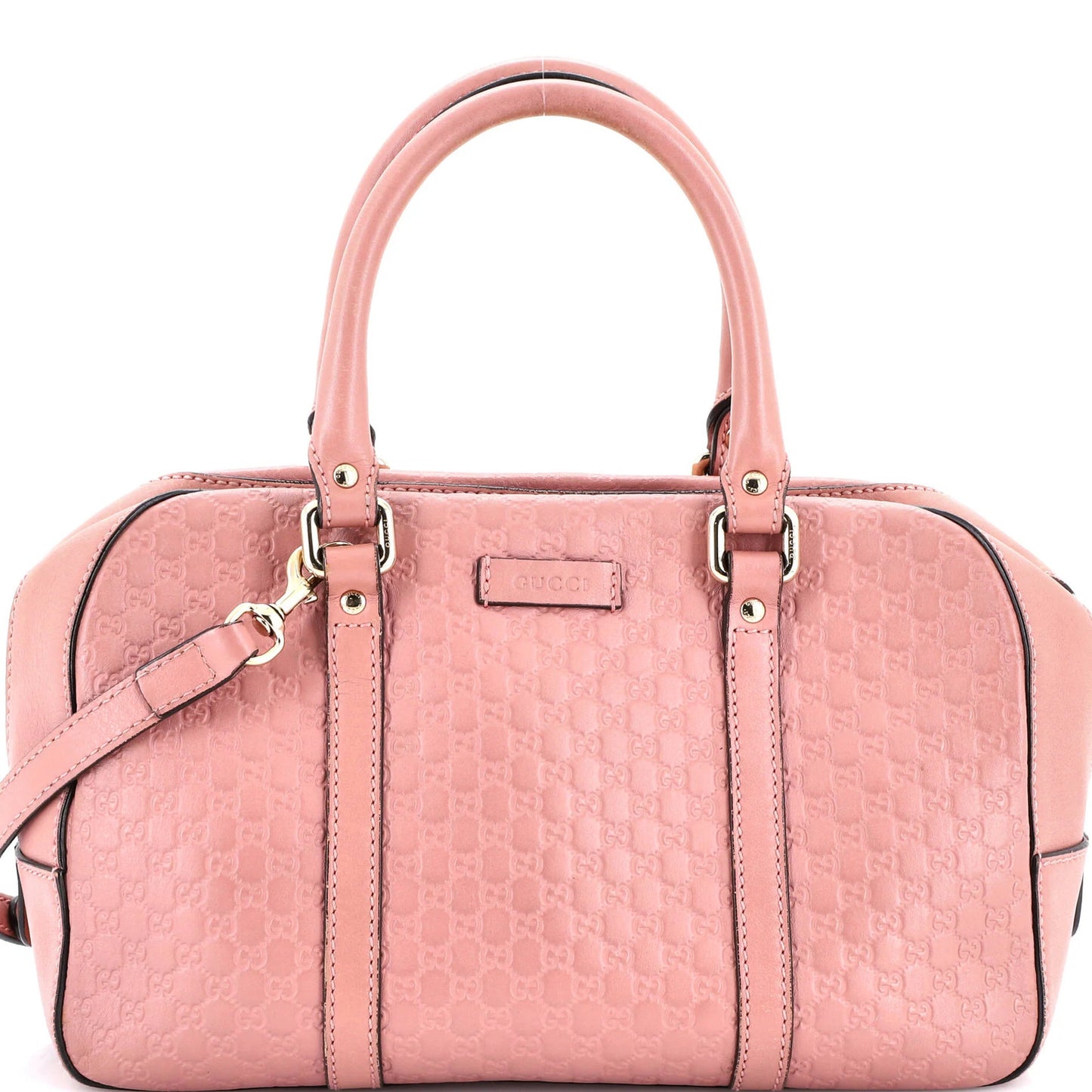 Gucci Convertible Top Handle Crossbody Bag Microguccissima Leather Medium