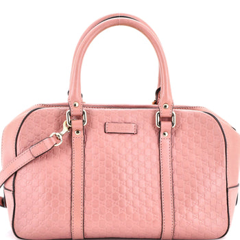 Gucci Convertible Top Handle Crossbody Bag Microguccissima Leather Medium