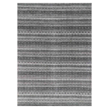 10'X13'10" Gray Hand Knotted Kohinoor Herrita Design 100% Plush Wool Rug