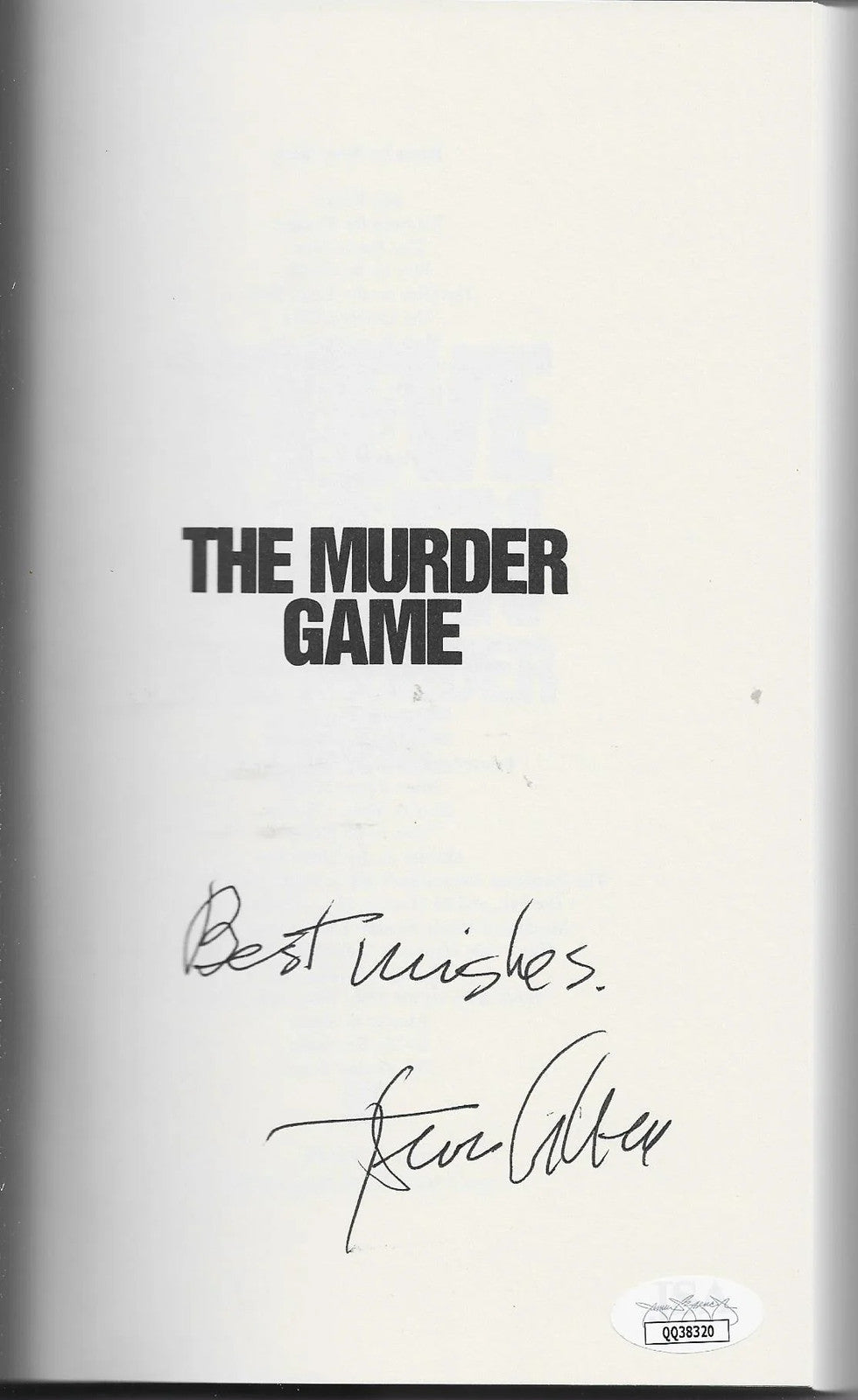 Steve Allen The Murder Game Autographed Book (Jsa)