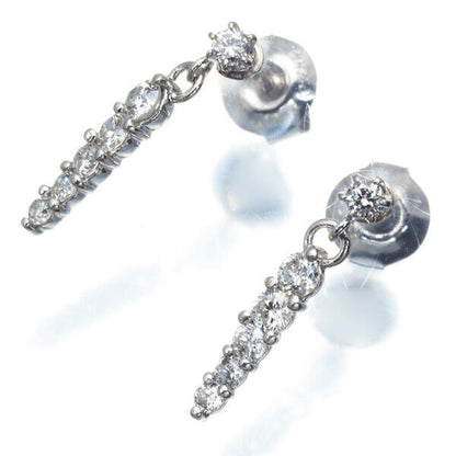 Diamond 0.30Ct/0.30Ct Earrings 900 Platinum