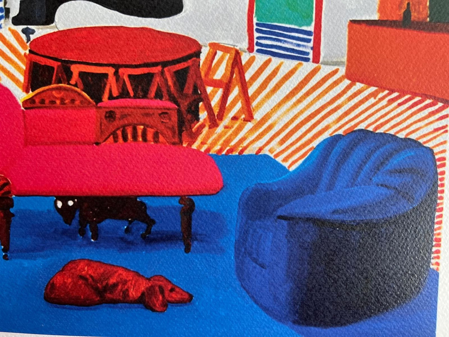 David Hockney Lithograph Coa Signed Op Numbered By Hand Limited