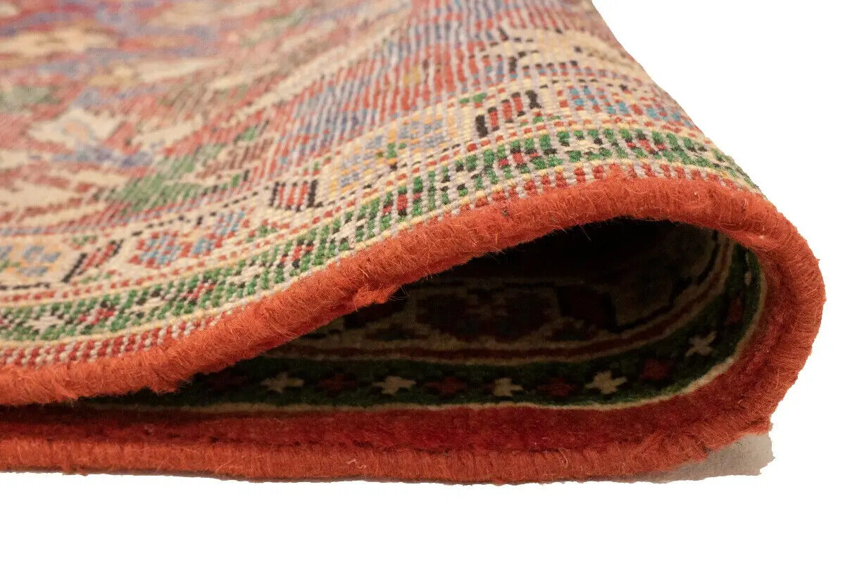 Rare Vintage Red Floral Oriental Runner Rug