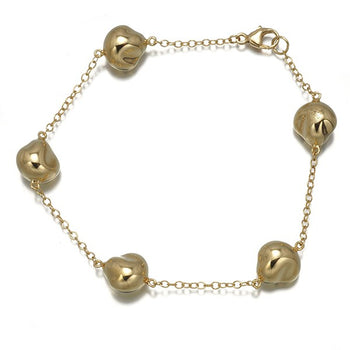 Tiffany&Co. Bracelet Nugget Station 18K 750