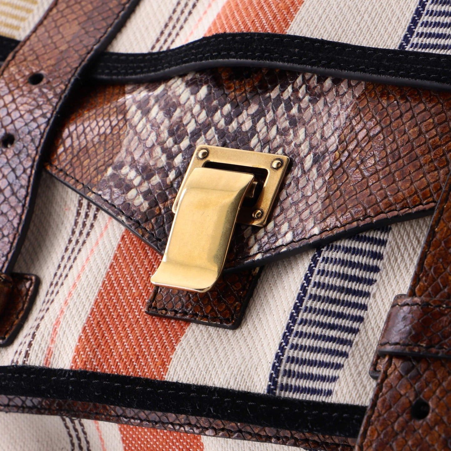 Proenza Schouler Ps1 Satchel Canvas And Python Medium