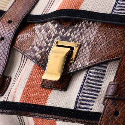Proenza Schouler Ps1 Satchel Canvas And Python Medium