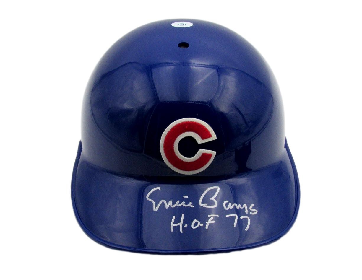 Ernie Banks Hof Signed/Insc Mlb Batting Helmet Cubs Size 7 3/8 Psa/Dna 193131