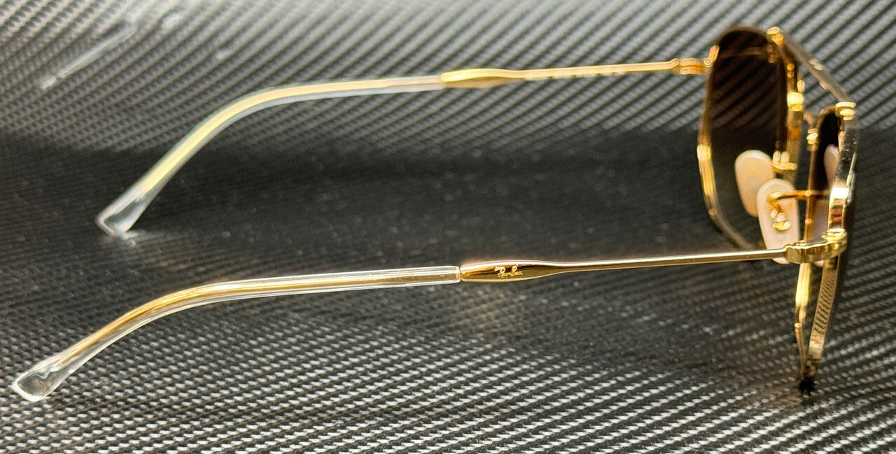 Ray Ban Rb3707 001 51 Gold Brown Gradient Unisex 57 Mm Sunglasses