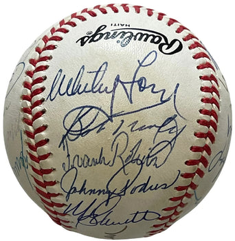 Old Timers Autographed Official National League Baseball