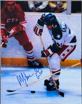 Mike Eruzione Autographed 11X14 Hockey Photo