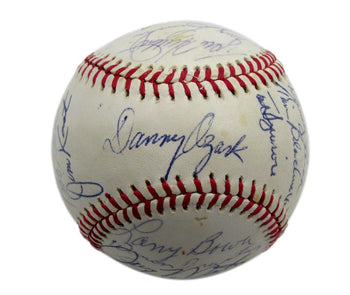 1977 Phillies Team Signed By 25 Onl Baseball