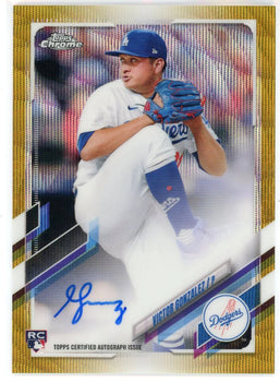 Victor Gonzalez Autographed 2021 Topps Chrome Gold Rookie Card #Ra-Vg