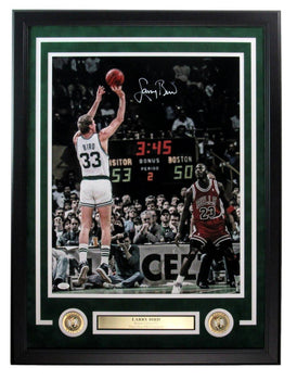 Larry Bird Hof Signed/Auto 16X20 Photo Boston